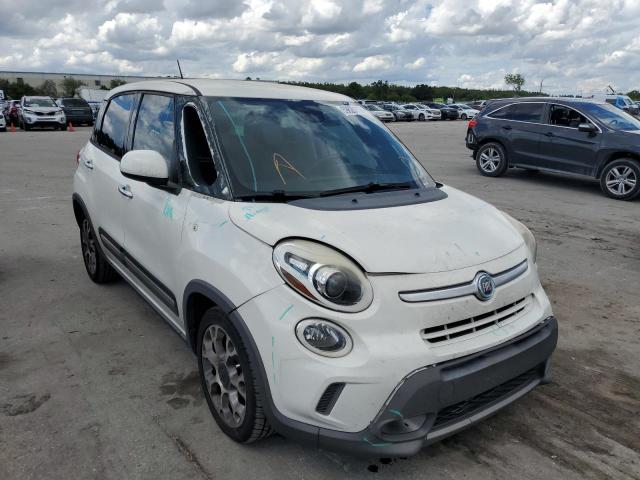 ZFBCFADH6EZ010863 - 2014 FIAT 500L TREKK WHITE photo 1