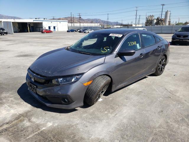 2HGFC2F86MH517719 - 2021 HONDA CIVIC SPOR GRAY photo 2