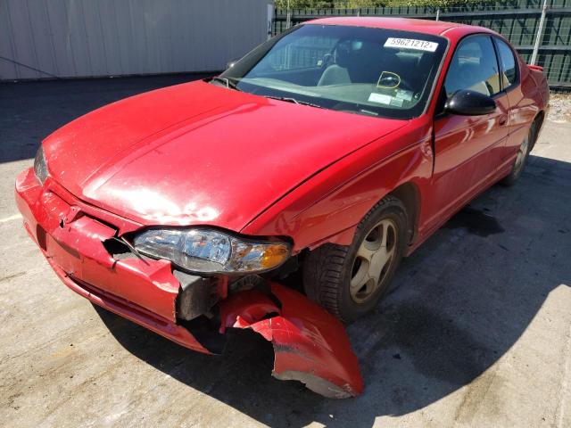 2G1WX12K939308247 - 2003 CHEVROLET MONTE CARL წითელი ფოტო 2