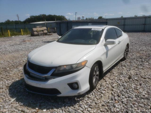 1HGCT1B89DA003672 - 2013 HONDA ACCORD EXL WHITE photo 2