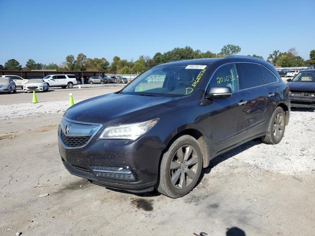 5FRYD3H82EB014444 - 2014 ACURA MDX ADVANC GRAY photo 2