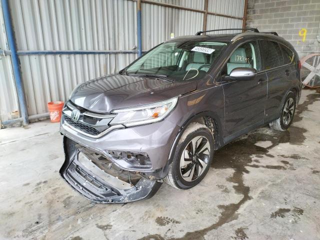 5J6RM4H95GL009656 - 2016 HONDA CR-V TOURI GRAY photo 2