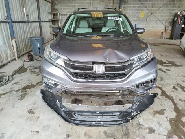 5J6RM4H95GL009656 - 2016 HONDA CR-V TOURI GRAY photo 9