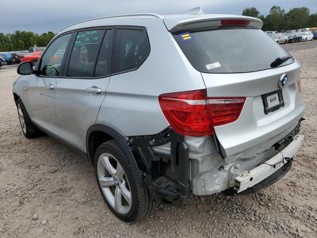 5UXWX9C35H0T24670 - 2017 BMW X3 XDRIVE2 SILVER photo 3