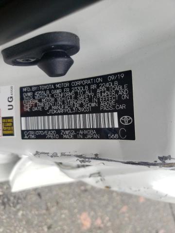 JTDKARFP0L3139031 - 2020 TOYOTA PRIUS PRIM 白色 照片 10