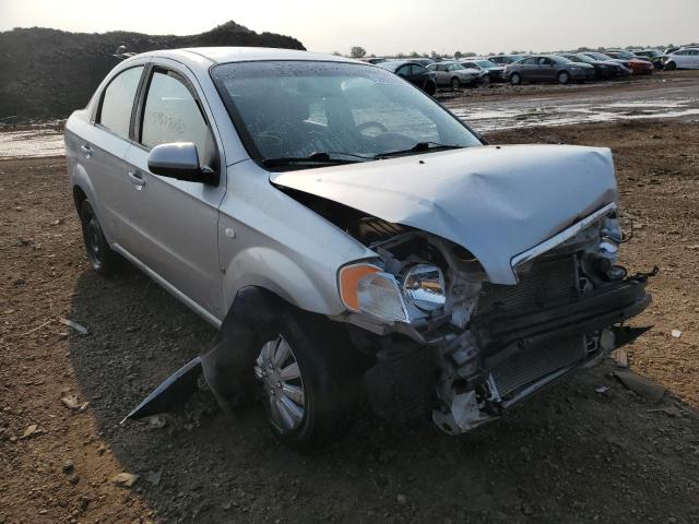 KL1TD56607B080657 - 2007 CHEVROLET AVEO BASE SILVER photo 1