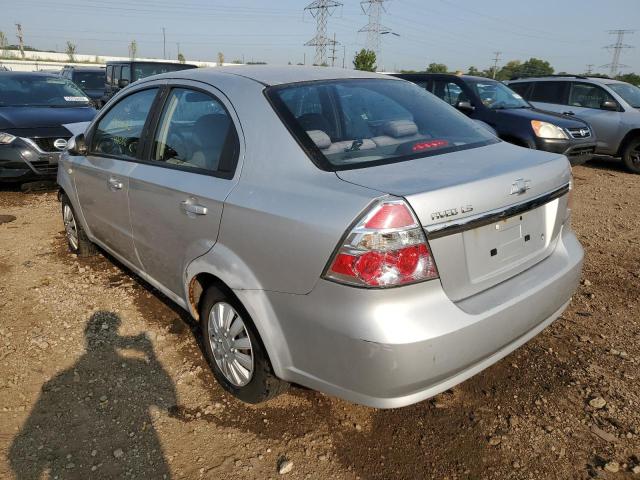 KL1TD56607B080657 - 2007 CHEVROLET AVEO BASE SILVER photo 3