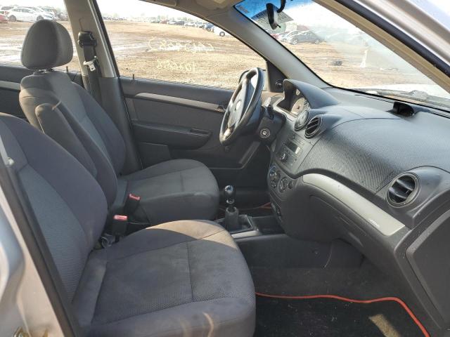 KL1TD56607B080657 - 2007 CHEVROLET AVEO BASE SILVER photo 5