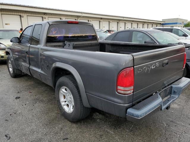 1B7GL12X22S602654 - 2002 DODGE DAKOTA BAS GRAY photo 3