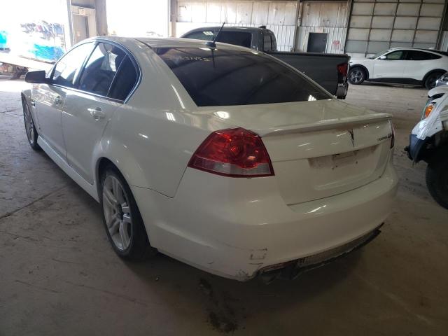 6G2ER57728L129855 - 2008 PONTIAC G8 WHITE photo 3