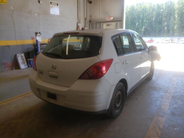 3N1BC13E67L388302 - 2007 NISSAN VERSA S WHITE photo 4