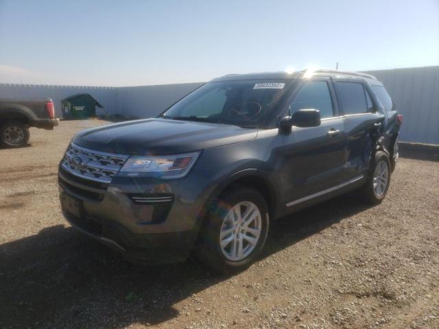 1FM5K8DH3KGB08620 - 2019 FORD EXPLORER X CHARCOAL photo 2