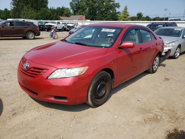4T1BE46K37U181975 - 2007 TOYOTA CAMRY CE RED photo 2