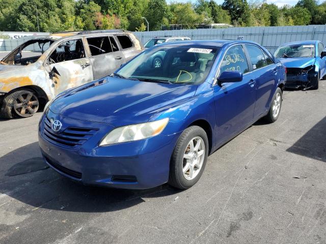 4T1BE46K88U243999 - 2008 TOYOTA CAMRY CE BLUE photo 2