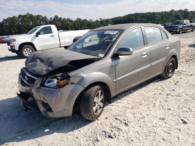 KNADH4A36B6749828 - 2011 KIA RIO BASE TAN photo 2