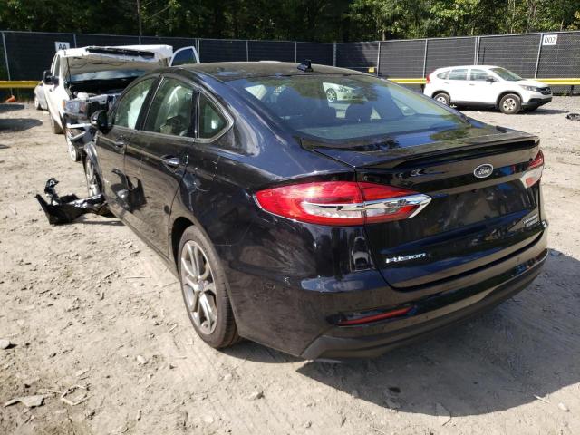 3FA6P0RU7KR263624 - 2019 FORD FUSION TIT BLACK photo 3