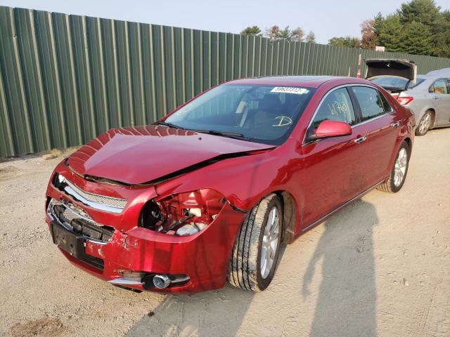 1G1ZE5E08CF329540 - 2012 CHEVROLET MALIBU LTZ წითელი ფოტო 2