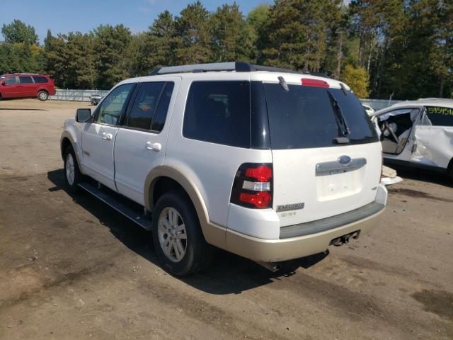 1FMEU74E27UB00009 - 2007 FORD EXPLORER E WHITE photo 3