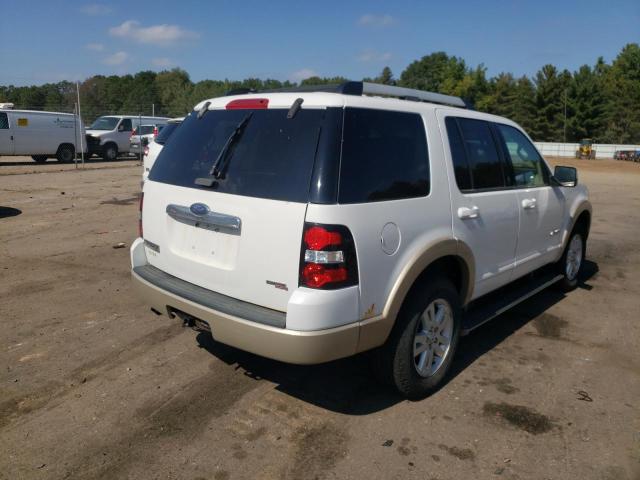 1FMEU74E27UB00009 - 2007 FORD EXPLORER E WHITE photo 4