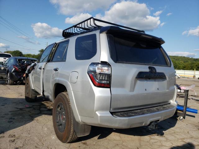 JTEHU5JR0M5872863 - 2021 TOYOTA 4RUNNER VE SILVER photo 3