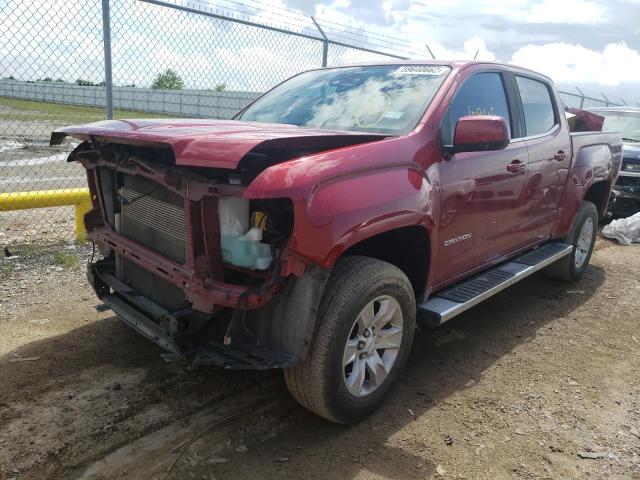 1GTG5CEN5H1251589 - 2017 GMC CANYON SLE RED photo 2