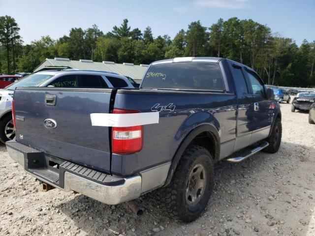 1FTPX145X6NA45514 - 2006 FORD F150 BLUE photo 4