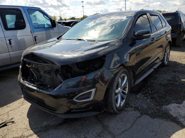 2FMPK4AP5HBC51842 - 2017 FORD EDGE SPORT BLACK photo 2