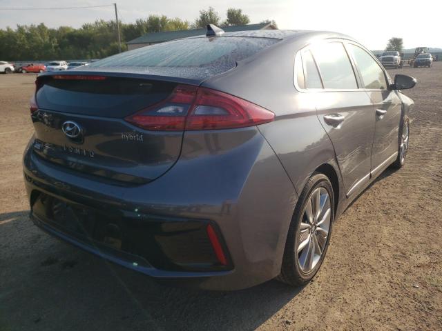 KMHC85LC1JU060092 - 2018 HYUNDAI IONIQ LIMI GRAY photo 4