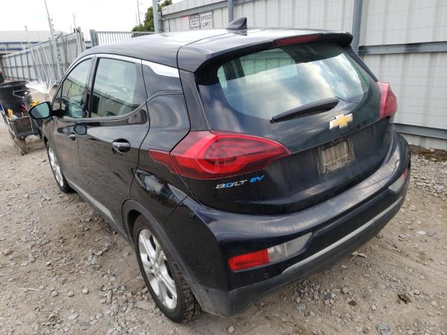 1G1FW6S07H4179370 - 2017 CHEVROLET BOLT EV LT BLACK photo 3