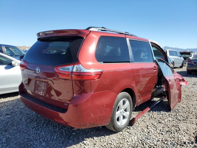 5TDKK3DCXFS615427 - 2015 TOYOTA SIENNA LE RED photo 4