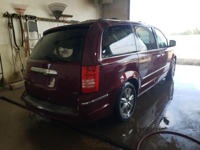 2A8HR64X38R777981 - 2008 CHRYSLER TOWN & COU BURGUNDY photo 4