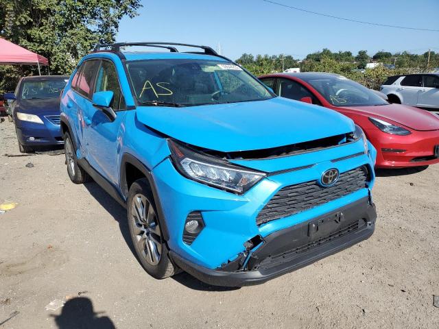 JTMA1RFV0KD506173 - 2019 TOYOTA RAV4 XLE P BLUE photo 1