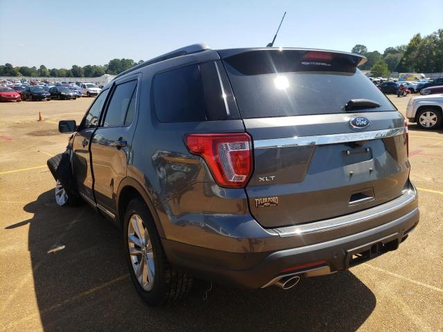 1FM5K7D80JGC85263 - 2018 FORD EXPLORER X GRAY photo 3