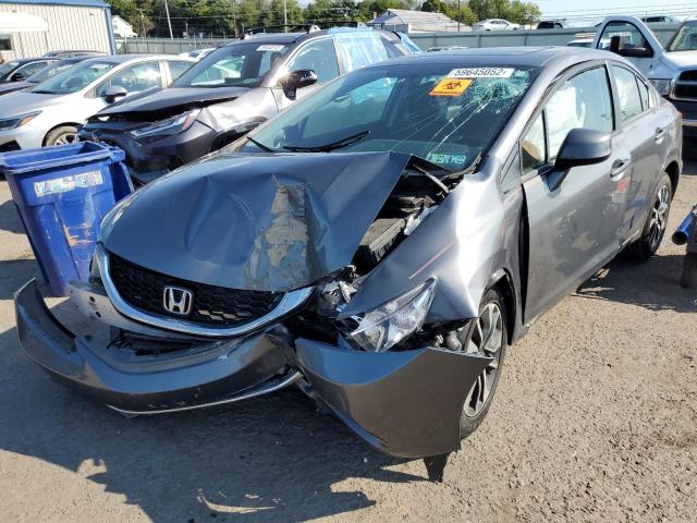 19XFB2F9XDE256908 - 2013 HONDA CIVIC EXL GRAY photo 2