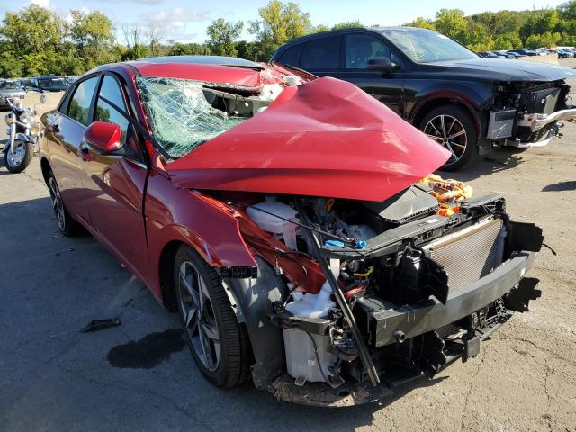 KMHLN4AJ7MU009849 - 2021 HYUNDAI ELANTRA LI RED photo 1