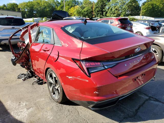 KMHLN4AJ7MU009849 - 2021 HYUNDAI ELANTRA LI RED photo 3