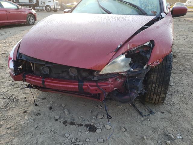 1HGCM66447A049271 - 2007 HONDA ACCORD RED photo 9