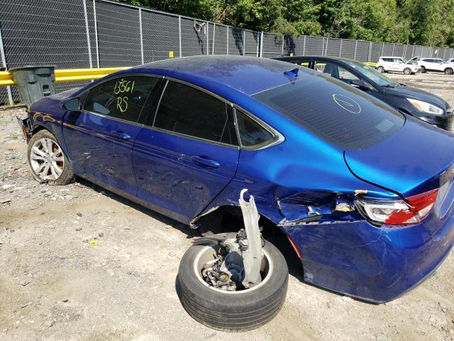 1C3CCCAB2FN710409 - 2015 CHRYSLER 200 LIMITE BLUE photo 9