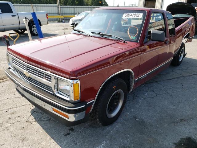 1GCCS19Z6N8165574 - 1992 CHEVROLET S TRUCK S1 BURGUNDY photo 2