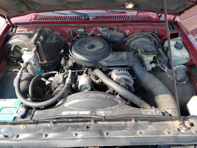 1GCCS19Z6N8165574 - 1992 CHEVROLET S TRUCK S1 BURGUNDY photo 7