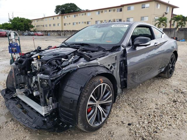 JN1FV7LLXMM560166 - 2021 INFINITI Q60 RED SP GRAY photo 2