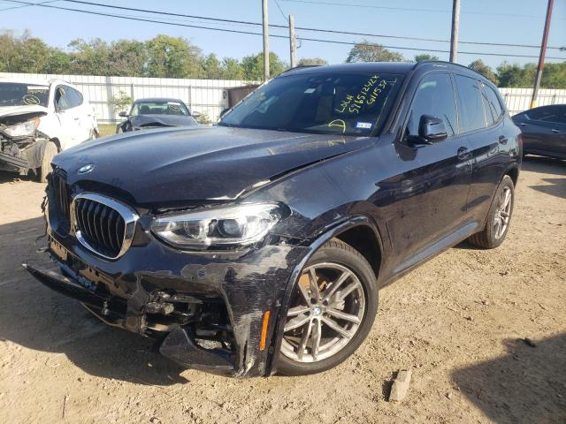 5UXTY3C09M9G11537 - 2021 BMW X3 SDRIVE3 BLUE photo 2