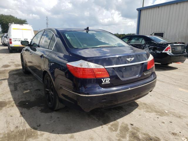 KMHGC46F39U062289 - 2009 HYUNDAI GENESIS 4. BLUE photo 3