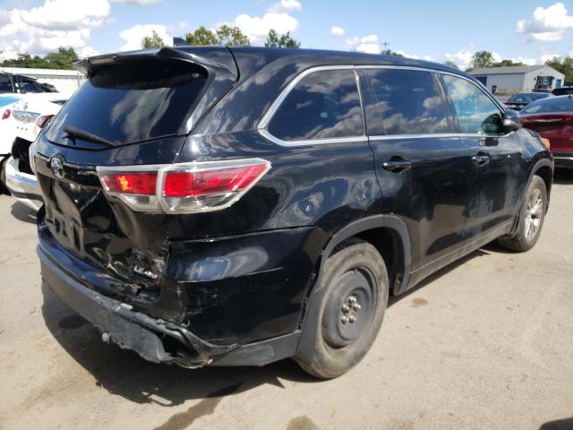 5TDBKRFH3ES022311 - 2014 TOYOTA HIGHLANDER BLACK photo 4