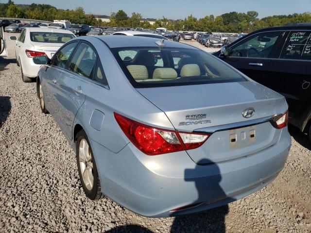 5NPEB4AC9BH043340 - 2011 HYUNDAI SONATA GLS BLUE photo 3