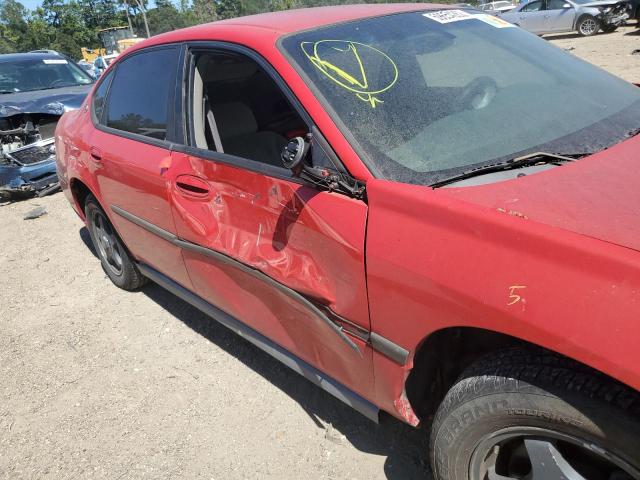 2G1WF52E449378907 - 2004 CHEVROLET IMPALA RED photo 10