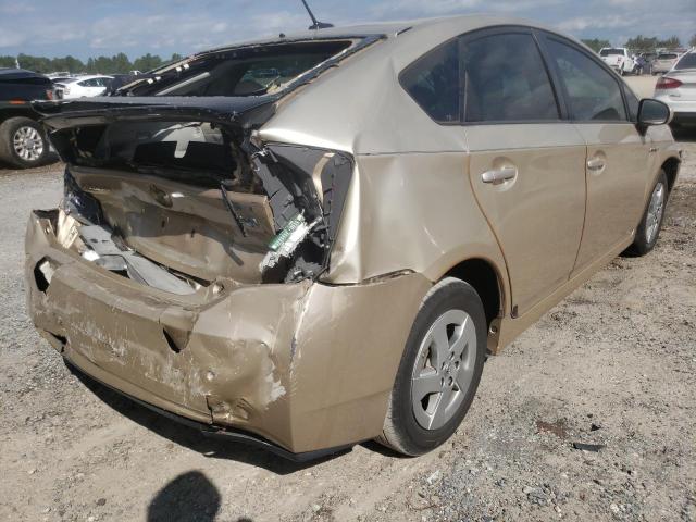 JTDKN3DU3A1204764 - 2010 TOYOTA PRIUS GOLD photo 4