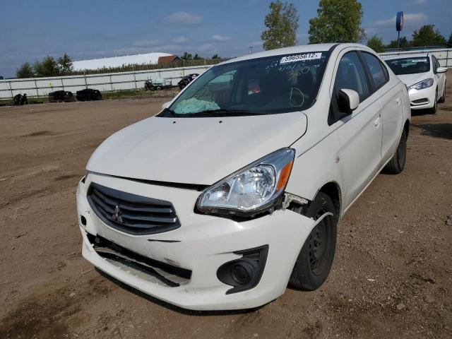 ML32F3FJ9HHF20239 - 2017 MITSUBISHI MIRAGE G4 WHITE photo 2