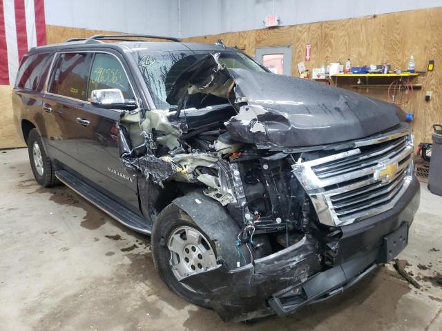 1GNSKJKC9JR326304 - 2018 CHEVROLET SUBURBAN K GRAY photo 1