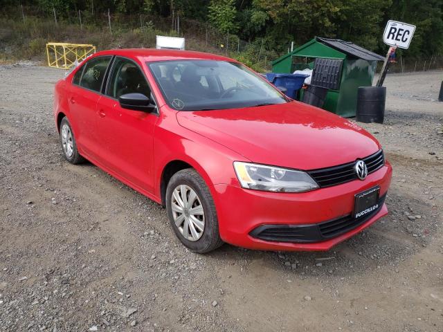 3VW1K7AJ7EM427384 - 2014 VOLKSWAGEN JETTA BASE RED photo 1
